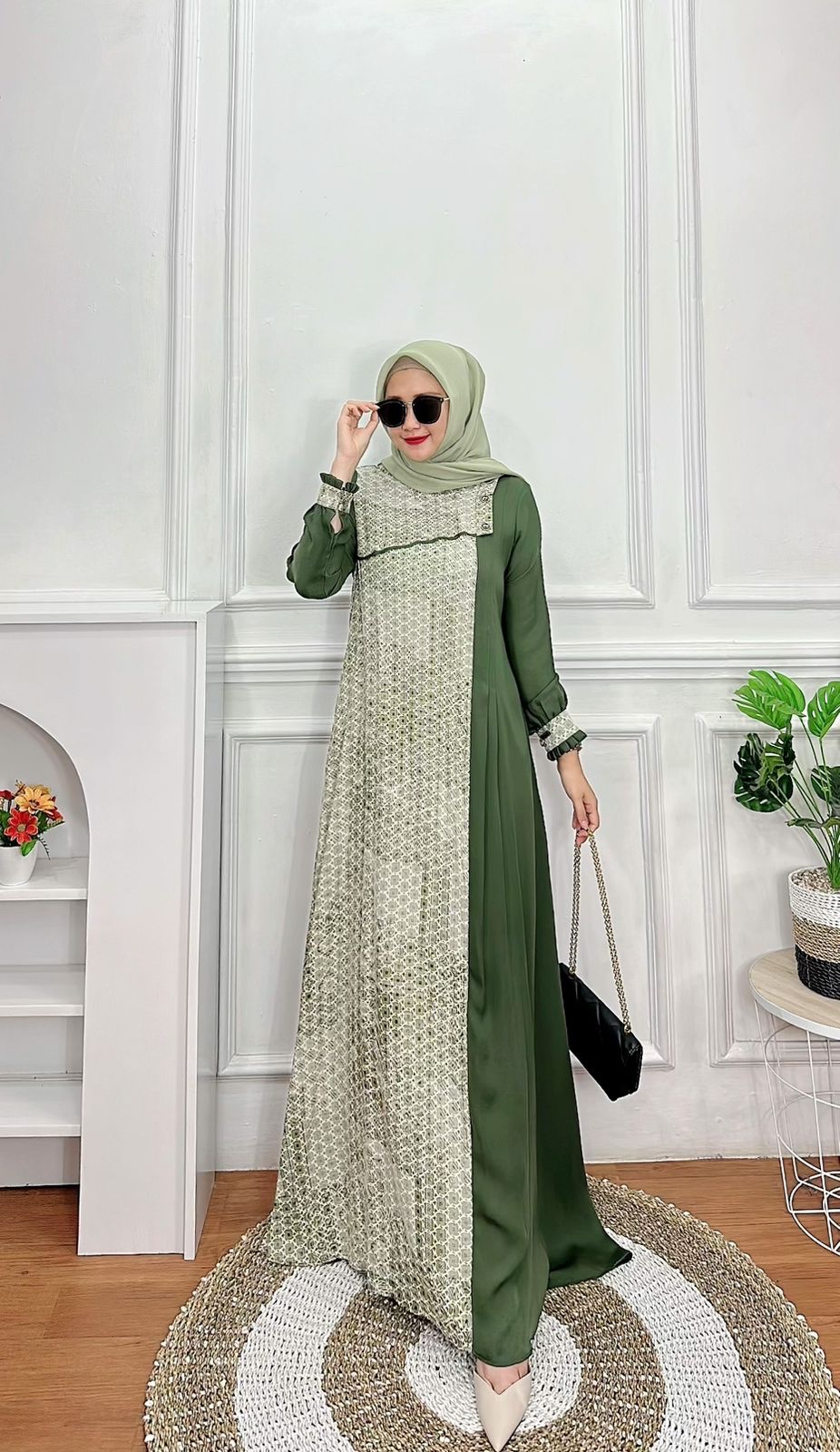 Gamis khalista dress dari Indonesia (P.O)