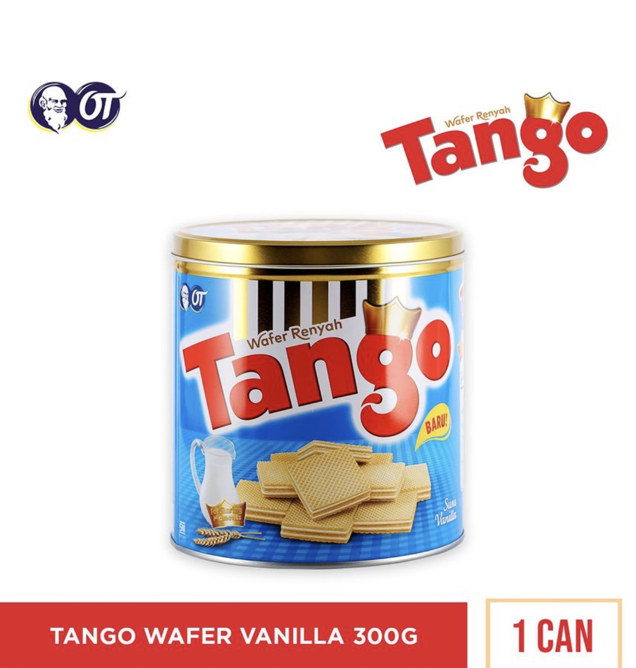 Tango wafer vanilla /kaleng
